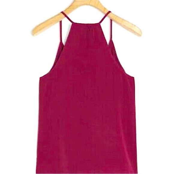 NWT! Rich Wine,Velvety Smooth,SO Soft-Anthropologie’s Jenny Button Cami/tank top - Picture 6 of 11